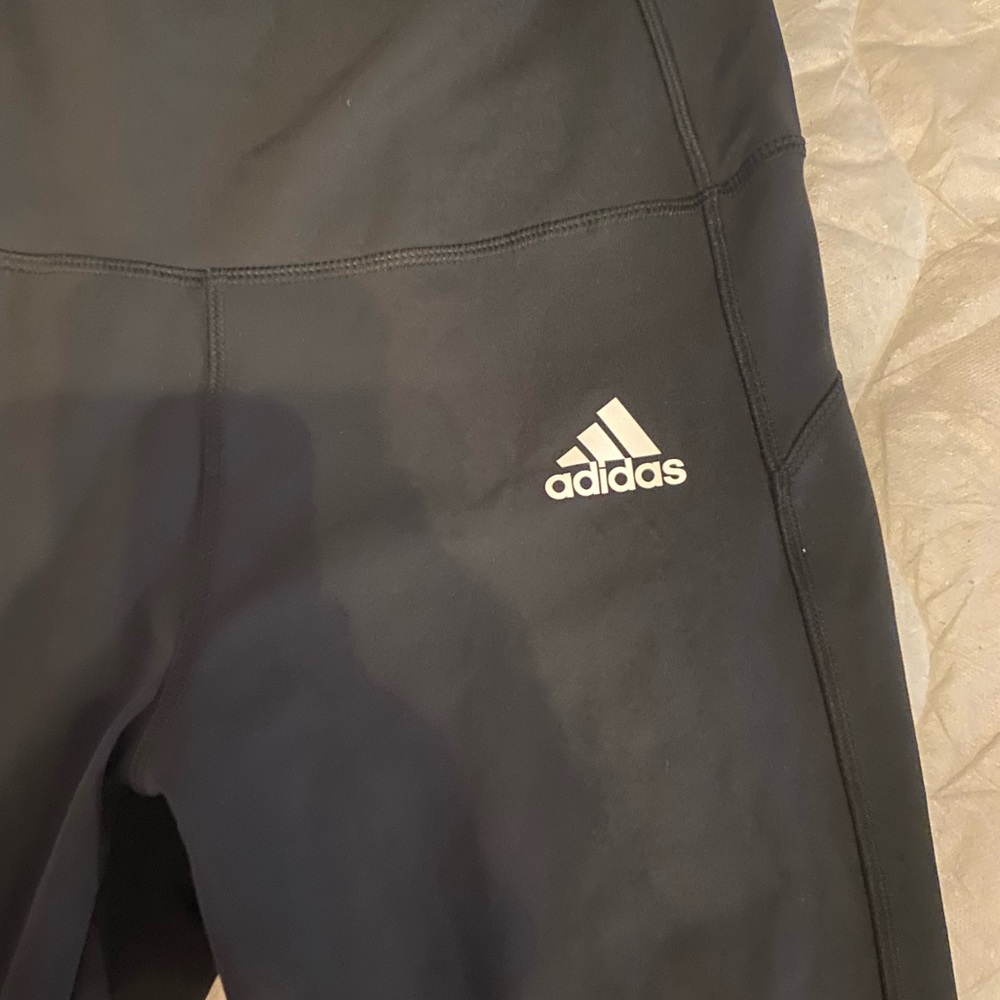 Medium black Adidas full length leggings, never worn
